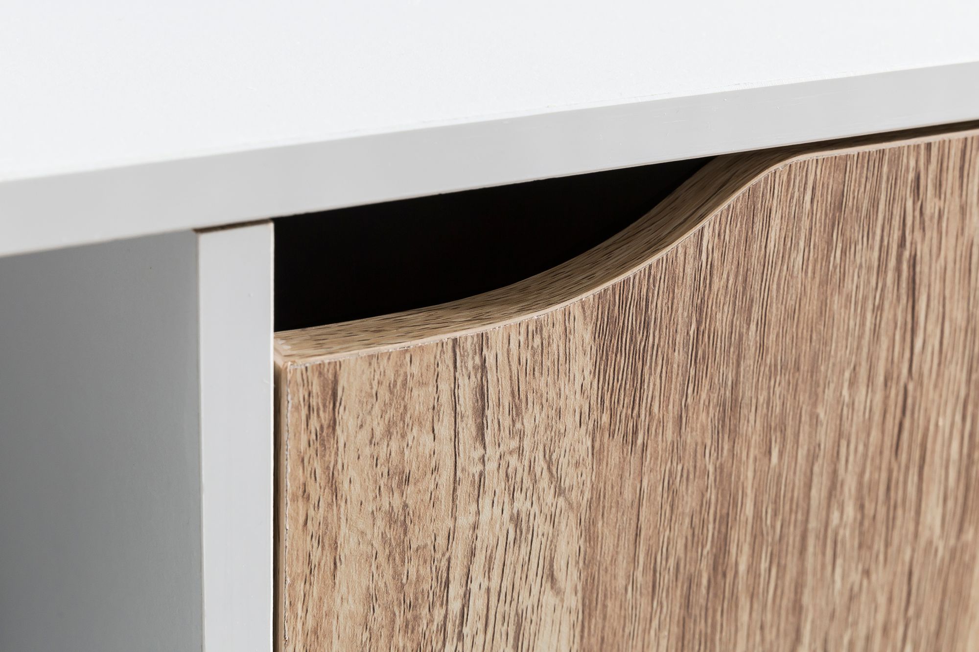 FineBuy Standregal MASSA 89 x 91 x 29 cm Bücherregal mit 9 Fächern Sonoma, Sideboard mit 5 Türen, Modernes Würfelregal Raumteiler, Flurschrank offen, Cuberegal Kommode Wohnregal | Farbe: Weiß