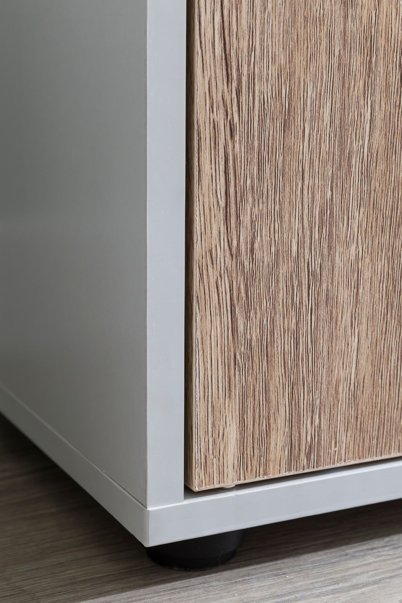 FineBuy Standregal MASSA 89 x 91 x 29 cm Bücherregal mit 9 Fächern Sonoma, Sideboard mit 5 Türen, Modernes Würfelregal Raumteiler, Flurschrank offen, Cuberegal Kommode Wohnregal | Farbe: Weiß