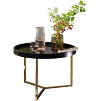 FineBuy Couchtisch JESI Sofatisch rund Tabletttisch Beistelltisch Retro Metall – Ansicht 6