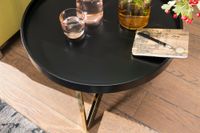 FineBuy Couchtisch JESI Sofatisch rund Tabletttisch Beistelltisch Retro Metall – Ansicht 4