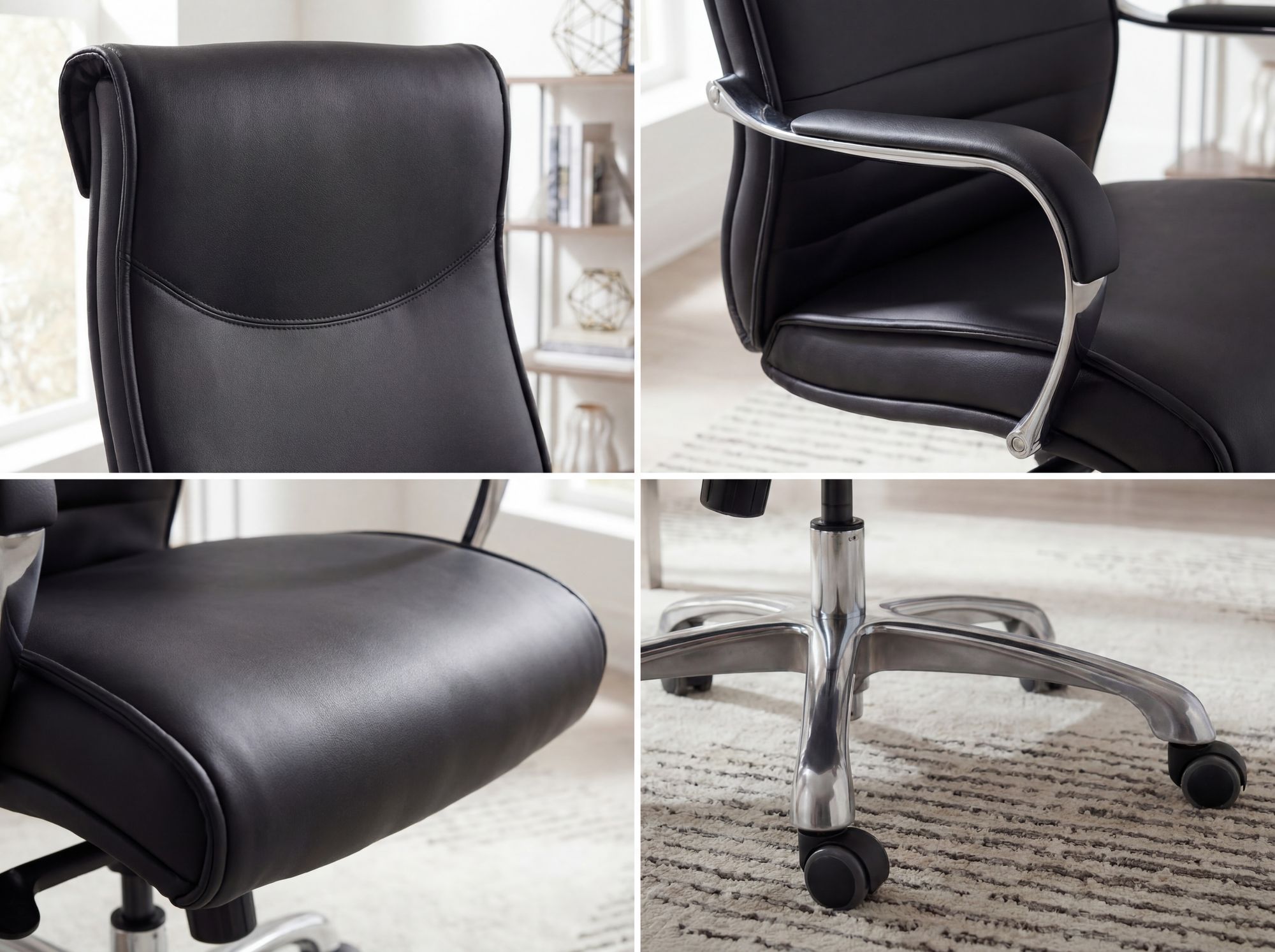FineBuy Bürostuhl BIGBOSS Kunstleder Chefsessel ergonomisch Drehstuhl 150 kg XXL – Ansicht 5