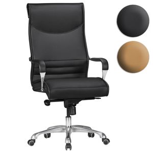 FineBuy Bürostuhl BIGBOSS Bezug Kunstleder Schreibtischstuhl bis 150 kg, XXL Design Chefsessel höhenverstellbar, Drehstuhl ergonomisch mit Armlehnen & hoher Rückenlehne, Hochlehner mit Wippfunktion 16190