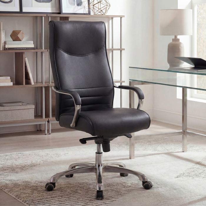 SV49917 FineBuy Bürostuhl BIGBOSS Bezug Kunstleder Schreibtischstuhl bis 150 kg, XXL Design Chefsessel höhenverstellbar, Drehstuhl ergonomisch mit Armlehnen & hoher Rückenlehne, Hochlehner mit Wippfunktion