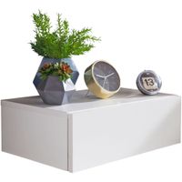 Wandregal mit Schublade Nachtkommode Nachtschrank hängend schwebend Wandboard – Ansicht 6