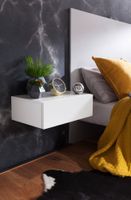 Wandregal mit Schublade Nachtkommode Nachtschrank hängend schwebend Wandboard – Ansicht 2