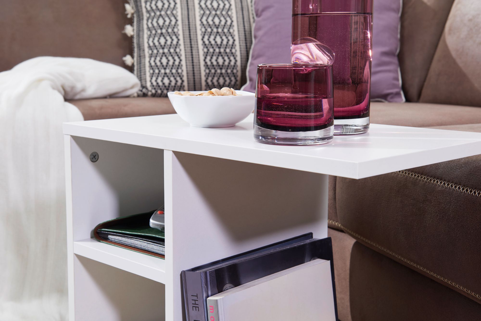 FineBuy Beistelltisch 50x50x30 cm Holz Design Anstelltisch Sofa, Couchtisch klein modern, Kleiner Wohnzimmertisch eckig, Sofatisch Ablagetisch hoch, Schmaler Tisch Wohnzimmer | Farbe: Grau FineBuy Beistelltisch 50x50x30 cm Holz Design Anstelltisch Sofa, Couchtisch klein modern, Kleiner Wohnzimmertisch eckig, Sofatisch Ablagetisch hoch, Schmaler Tisch Wohnzimmer | Farbe: Grau