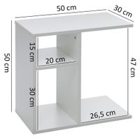 FineBuy Beistelltisch Holz Anstelltisch Couchtisch Klein Sofatisch 50 cm – Ansicht 3