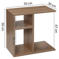 FineBuy Beistelltisch Holz Anstelltisch Couchtisch Klein Sofatisch 50 cm – Ansicht 3