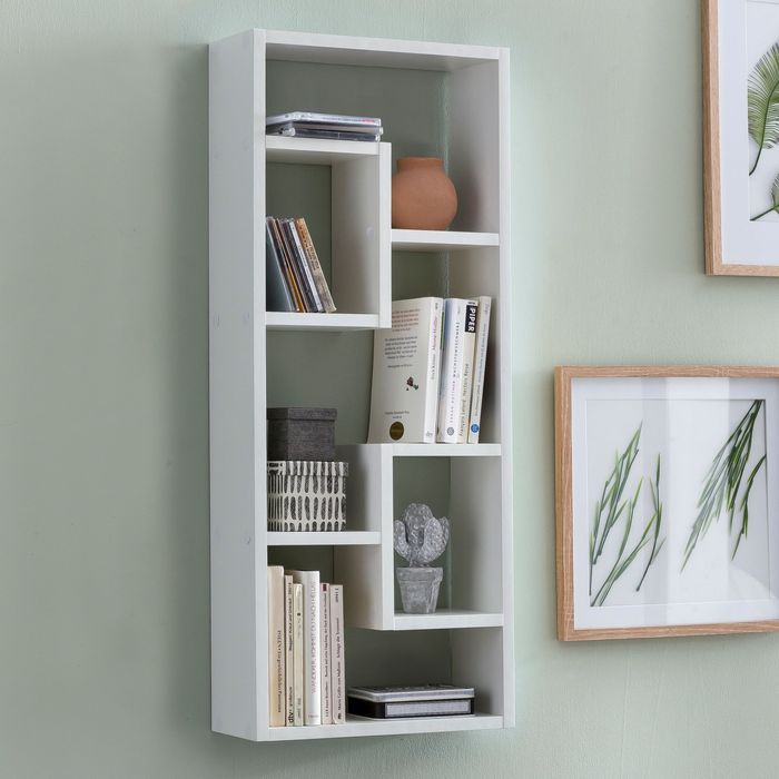 FineBuy Wandregal Hängeregal 36 x 90 x 13,5 cm Holz Wandboard Dekoregal Modern