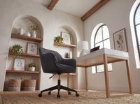 FineBuy Schreibtischstuhl MIAMI Stoff Drehstuhl Bürostuhl 120 kg Schalenstuhl – Ansicht 4