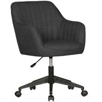 FineBuy Schreibtischstuhl MIAMI Stoff Drehstuhl Bürostuhl 120 kg Schalenstuhl – Ansicht 6