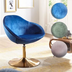 FineBuy Loungesessel SIRAN 70 x 79 x 70 cm Design Drehstuhl, Clubsessel Polsterstuhl mit Armlehne, Drehsessel Cocktailsessel Lounge, Barsessel Besucherstuhl, Sessel mit Stoffbezug