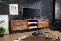 FineBuy Lowboard Sheesham Massiv Holz Hifi Board Fernsehschrank Wohnzimmer – Ansicht 2