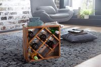 FineBuy Weinregal Flaschenregal Holz Weinflaschenhalter Holzregal 8 Flaschen – Ansicht 2