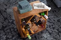 FineBuy Weinregal Flaschenregal Holz Weinflaschenhalter Holzregal 8 Flaschen – Ansicht 4