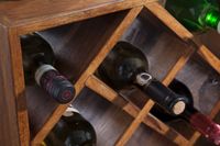 FineBuy Weinregal Flaschenregal Holz Weinflaschenhalter Holzregal 8 Flaschen – Ansicht 5