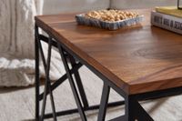 FineBuy Couchtisch Massiv Wohnzimmertisch Holz Sofatisch Tisch Beistelltisch – Ansicht 5