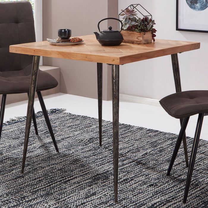 FineBuy Esstisch Holz Esszimmertisch Massiv Akazie Küchentisch Tisch Esszimmer