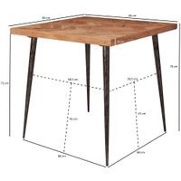 FineBuy Esstisch Holz Esszimmertisch Massiv Akazie Küchentisch Tisch Esszimmer – Ansicht 3