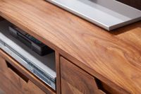 FineBuy TV Lowboard Holz Fernsehkommode Massiv Landhaus Fernsehschrank TV Bank – Ansicht 5