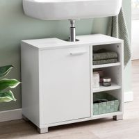 FineBuy Waschbeckenunterschrank FB51390 weiß Badschrank Waschtisch Unterschrank – Ansicht 1
