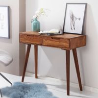 FineBuy Konsolentisch FB51402 90cm Anrichte Schreibtisch Schminktisch Massivholz – Ansicht 1