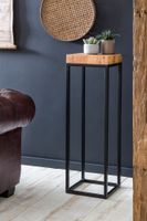 FineBuy Beistelltisch FB51448 Akazie Holz Metall Industrial Style Telefontisch – Ansicht 3