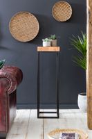 FineBuy Beistelltisch FB51448 Akazie Holz Metall Industrial Style Telefontisch – Ansicht 4
