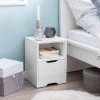 FineBuy Nachtkonsole Holz 31x43x31 cm Nachttisch Nachtkommode Schlafzimmer – Ansicht 1