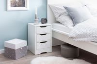 Nachtkonsole Nachtkommode Nachtschrank Nachttisch Nachtkästchen 3 Schubladen – Ansicht 2