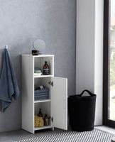 FinBuy Badschrank Spanplatte Beistellschrank Badregal Weiß Schmal Freistehend – Ansicht 4