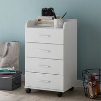FineBuy Rollcontainer 70,5 cm Standcontainer Bürocontainer mit Rollen Modern – Ansicht 1