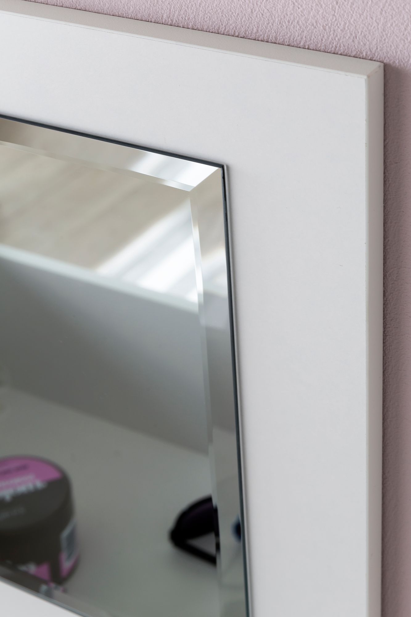 FineBuy Schminktisch FB51641 60x81x40 cm Weiß Konsolentisch Holz Modern, Kosmetiktisch mit Hocker und Spiegel, Weißer Frisiertisch mit Klappfach, Moderner Make-Up-Tisch Mädchen Groß | Farbe: Weiß