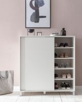Schuhschrank 100cm für 20 Paar Schuhe Schuhregal mit Schiebetüren Schuhkommode – Ansicht 4