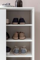 Schuhschrank 100cm für 20 Paar Schuhe Schuhregal mit Schiebetüren Schuhkommode – Ansicht 5
