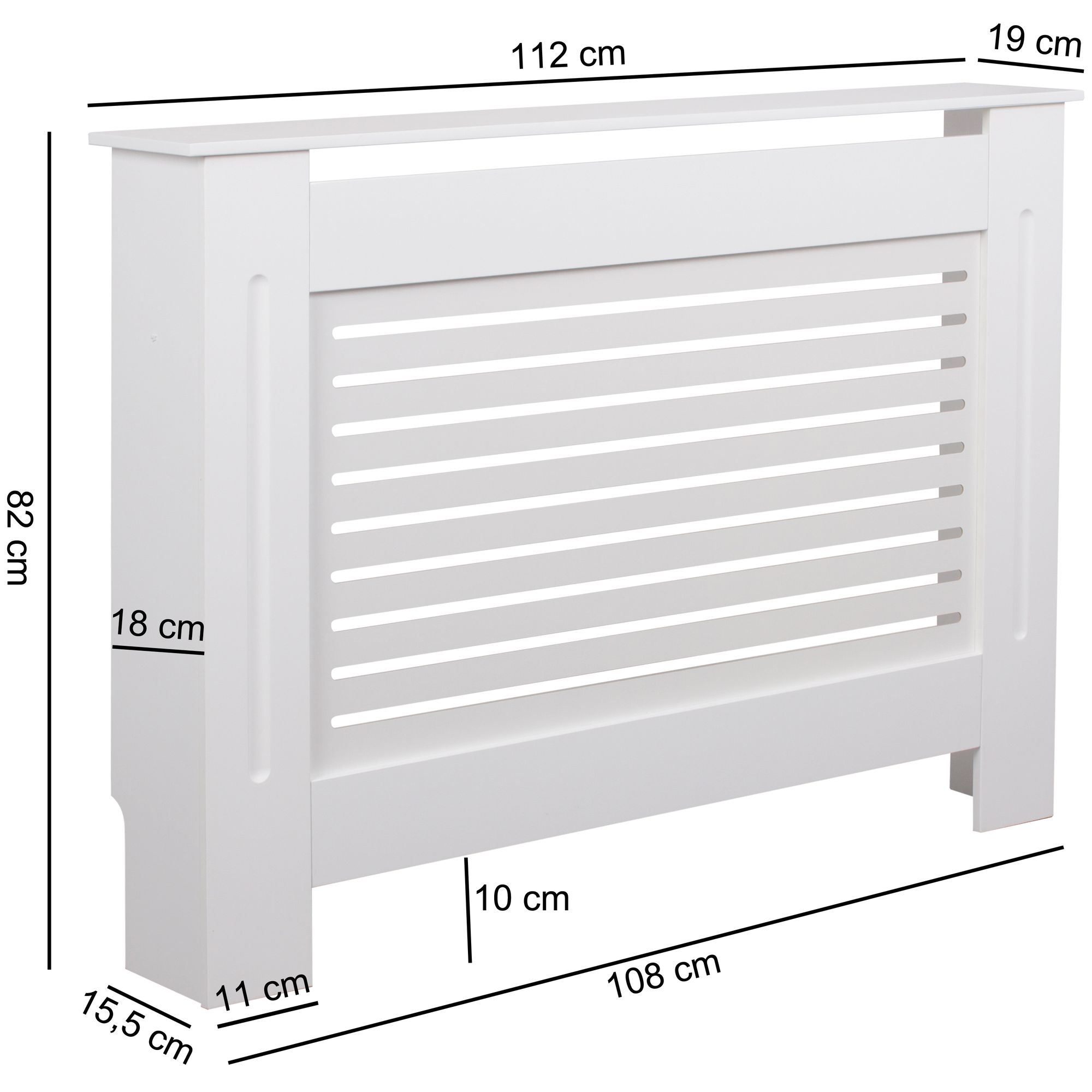 FineBuy Heizkörperverkleidung SV51801 Heizungsabdeckung Heizkörper Abdeckung – Ansicht 3