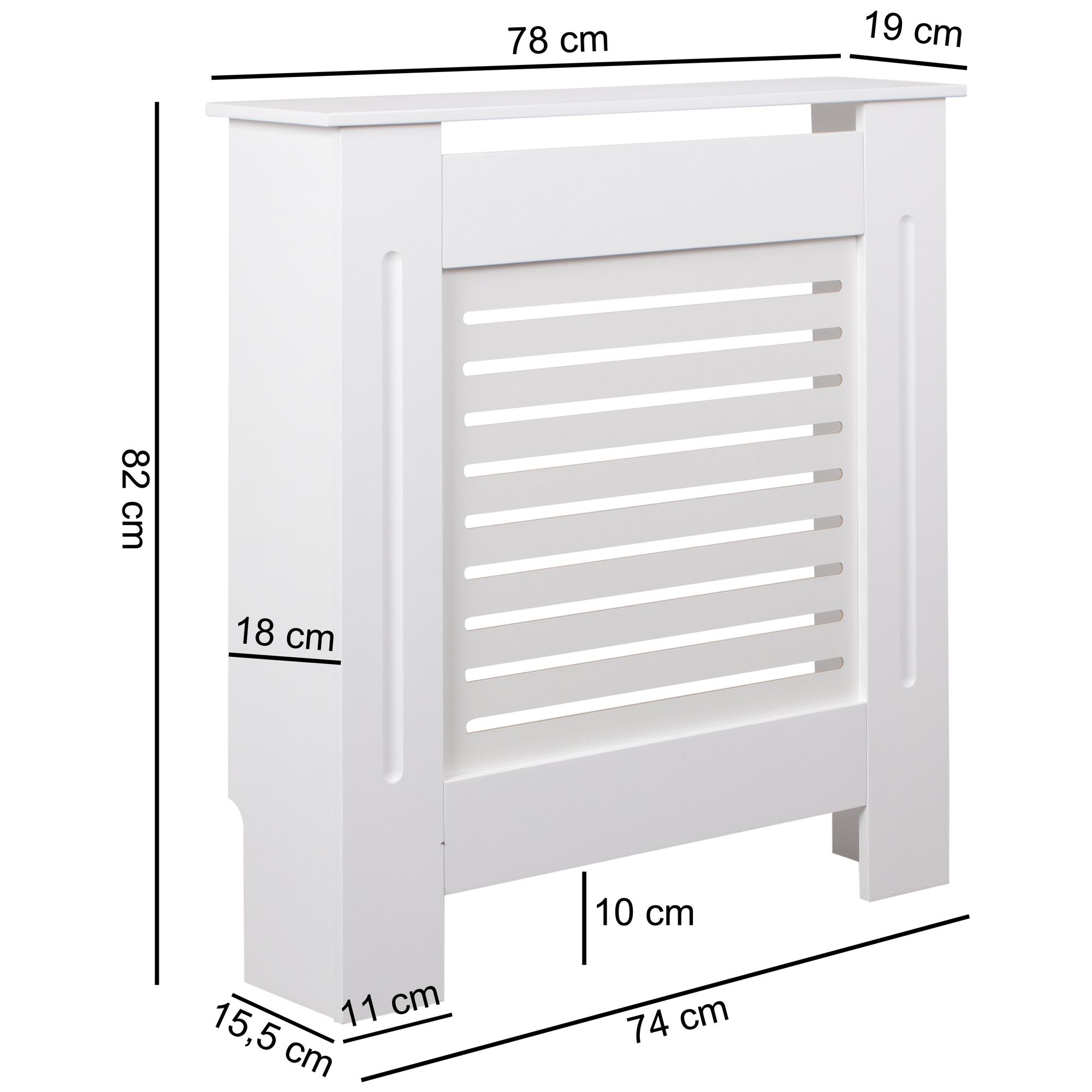 FineBuy Heizkörperverkleidung SV51801 Heizungsabdeckung Heizkörper Abdeckung – Ansicht 3