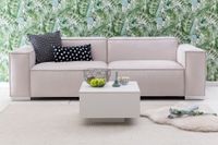 FineBuy Couchtisch Weiß 60 x 60 cm Wohnzimmertisch Beistelltisch Quadratisch – Ansicht 3