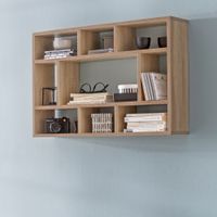 FineBuy Wandregal SV51844 Hängeregal Wandboard Holz Bücherregal Klein Modern – Ansicht 1