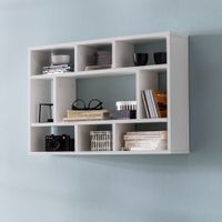 FineBuy Wandregal SV51844 Hängeregal Wandboard Holz Bücherregal Klein Modern – Ansicht 1