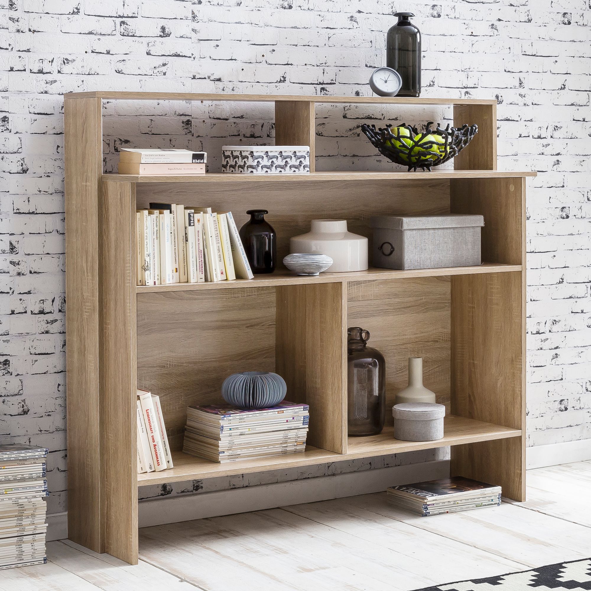 FineBuy Standregal Holz 50x50x50 cm Stehregal Bücherregal Modern Offenes Holzregal Anrichte Wohnzimmer Buchregal Kinderzimmer Mehrzweckregal FineBuy Standregal Holz 50x50x50 cm Stehregal Bücherregal Modern Offenes Holzregal Anrichte Wohnzimmer Buchregal Kinderzimmer Mehrzweckregal