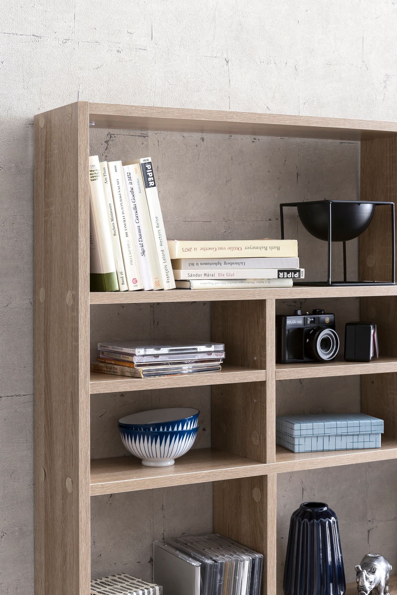 FineBuy Wandregal Holz Schweberegal Holzregal Bücherregal Hängeregal