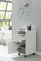 FineBuy Rollcontainer 33x63x38cm Schreibtischcontainer Rollen Bürocontainer Holz – Ansicht 2