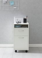 FineBuy Rollcontainer 33x63x38cm Schreibtischcontainer Rollen Bürocontainer Holz – Ansicht 5