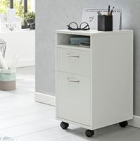 FineBuy Rollcontainer 33x63x38cm Schreibtischcontainer Rollen Bürocontainer Holz – Ansicht 1