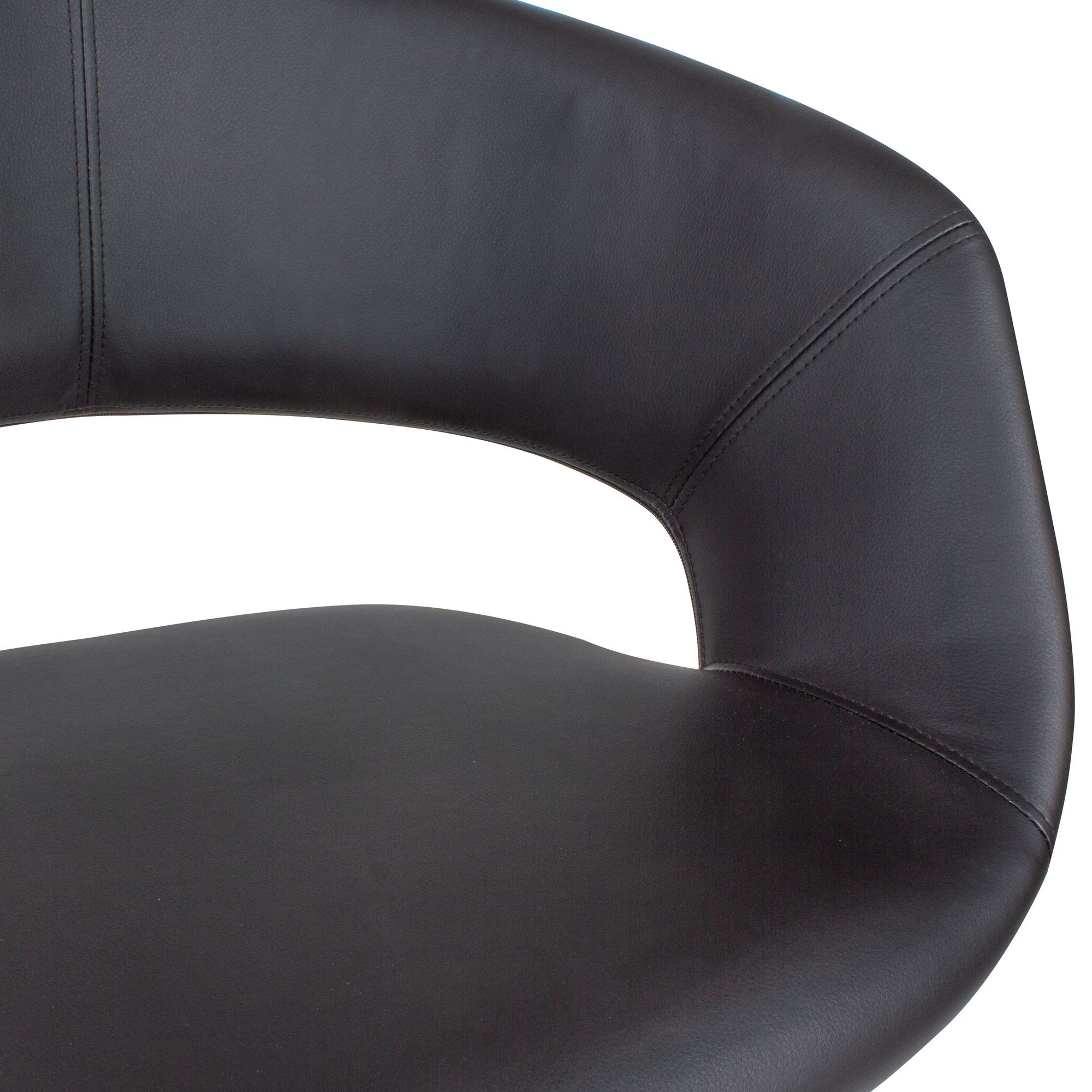 WOHNLING Esszimmerstuhl Schwarz Kunstleder Massivholz Retro | Küchenstuhl mit Lehne | Stuhl mit Holzfüßen | Polsterstuhl Maximalbelastbarkeit 110 kg WOHNLING Esszimmerstuhl Schwarz Kunstleder Massivholz Retro | Küchenstuhl mit Lehne | Stuhl mit Holzfüßen | Polsterstuhl Maximalbelastbarkeit 110 kg