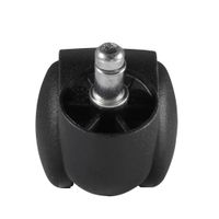 FineBuy 5er Set Rollen für Bürostuhl 11 Teppichbodenrollen 50 mm Weichbodenrollen – Ansicht 3