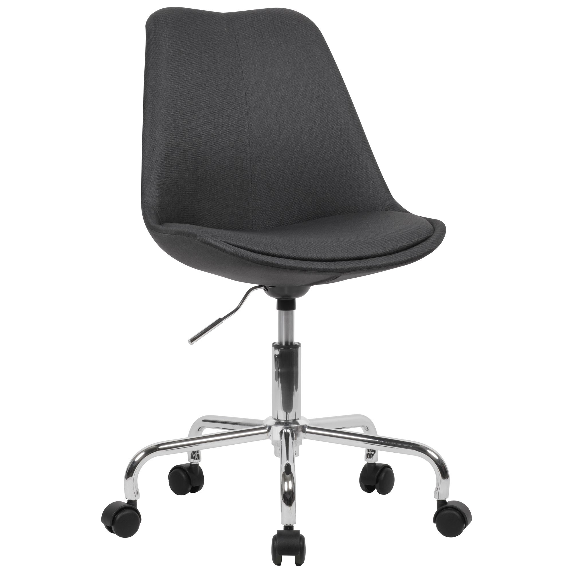 FineBuy Schreibtischstuhl Stoff Drehstuhl Stuhl mit Rollen 110 kg Schalenstuhl – Ansicht 6