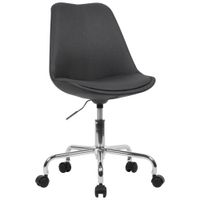 FineBuy Schreibtischstuhl Stoff Drehstuhl Stuhl mit Rollen 110 kg Schalenstuhl – Ansicht 6