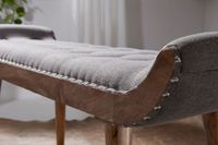 Sitzbank gepolstert 120cm Chesterfield Polsterbank Garderobenbank Design Bank – Ansicht 5